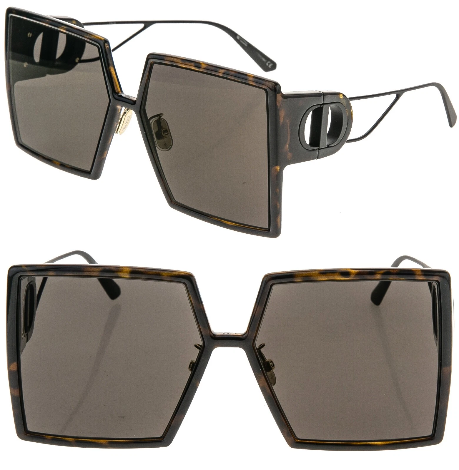 Lunettes de soleil surdimensionnées CHRISTIAN DIOR MONTAIGNE marron noir 30Montaigne SU CD40030U