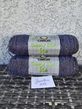 Caron Simply Soft Eco Acrylic NatureSpun Recycled Polyester 2 Skeins Charcoal 33
