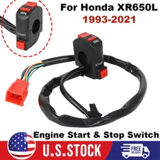 ENGINE STARTER & STOP SWITCH FOR HONDA 1993-21 XR650L KILL SWITCH 35130-MY6-A91