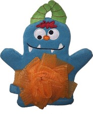 AVON KIDS Loofa Poof Bath Mitt "MONSTER" Retired SEALED