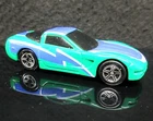 1/64 VTG LESNEY MATCHBOX VHTF EXC 1999 CORVETTE TACO BELL GREEN BLUE CHINA