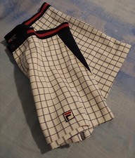 80's FILA WHITE LINE era BORG tennis shorts size 52- XL approx Made in Italy RARE