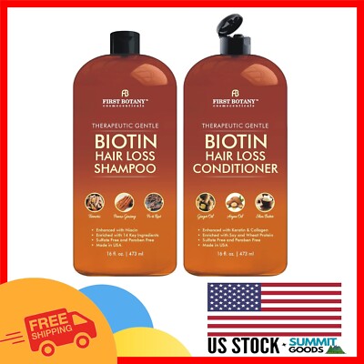 Nourishing Biotin Hair Growth Shampoo & Conditioner Set - Paraben & Sulfate Free