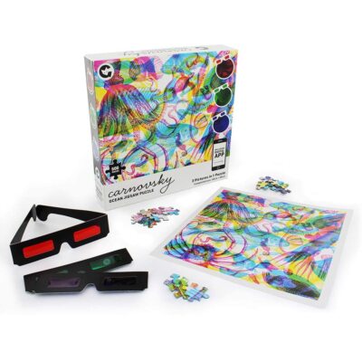 RGB Ocean by Carnovsky 3 in 1 Jigsaw Puzzle, Artwork Print, Glasses & Lens App