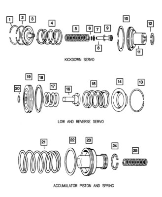 Genuine Mopar Piston Reverse Servo Seal 4058741