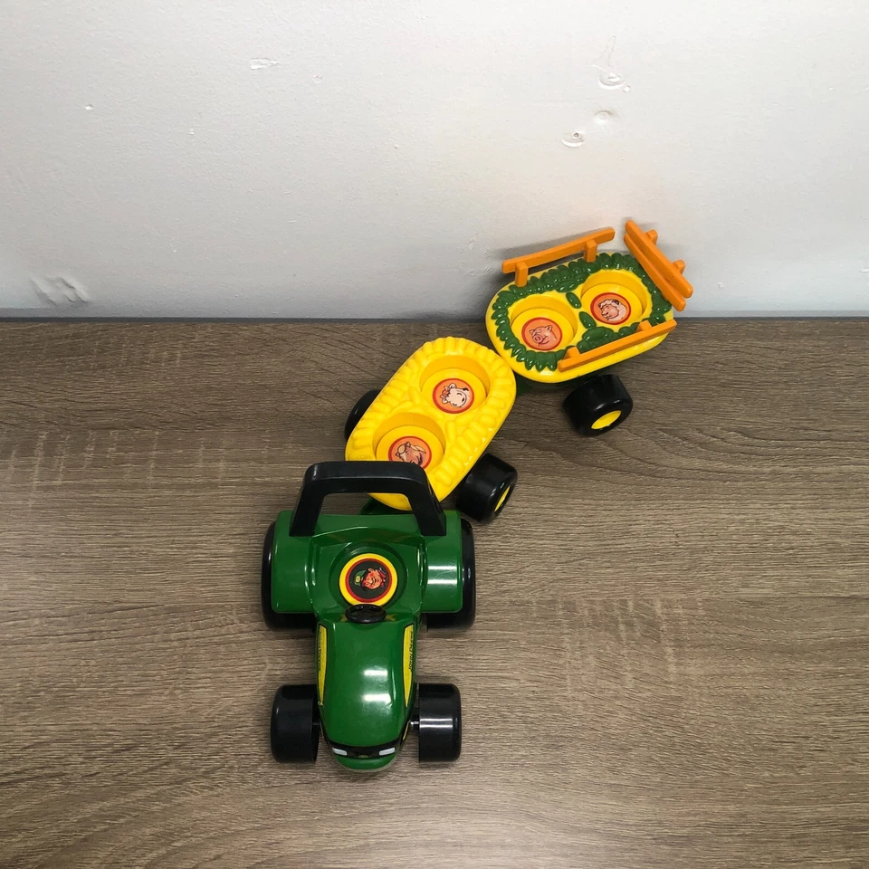 John Deere Tomy Tractor Animal Sound Hayride Little People Vehicle Car Works 14" - Image 3 of 4