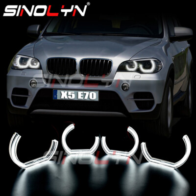LED Halo Rings For BMW X5 E70 Angel Eyes DRL 3/4 DTM M4 Style