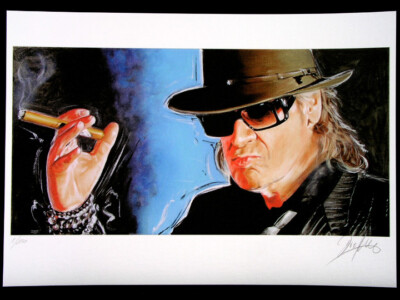Art Print Graphic MUSIC LEGENDS Picture Hand Signed, Limited, Numbered
