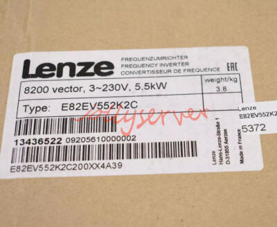 1PC NEW LENZE INVERTER E82EV552K2C E82EV552-2C