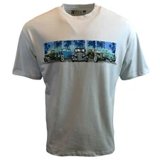 Men's T shirt-Newport Blue-Ford Classic Cars-Motors - Classic Cars -NEW