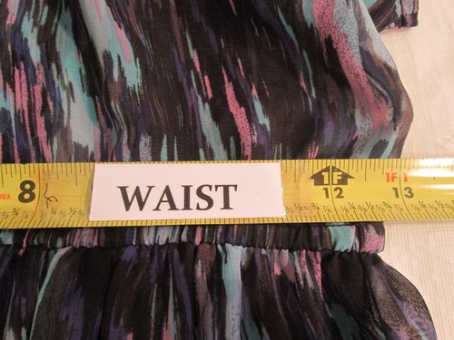 Mud *Women’s Sheer Watercolor Splash Sleevele Dress NWT $44.00 Retail-Size Small - Picture 7 of 10