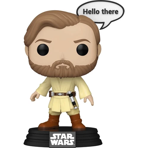 Funko Pop Star Wars: Obi-Wan Kenobi (Hello There) Figure # 781 + Protector
