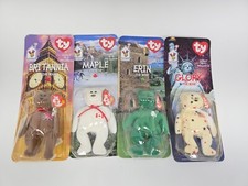 1999 TY Beanie Babies Glory Britannia Erin Maple The Bear McDonalds Set of 4