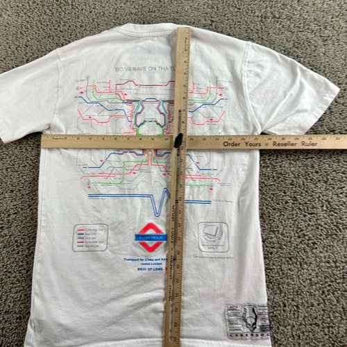 Cyberdog London Shirt Mens M White Rush Hour Transport For Clubs And Adventure - Picture 5 of 13