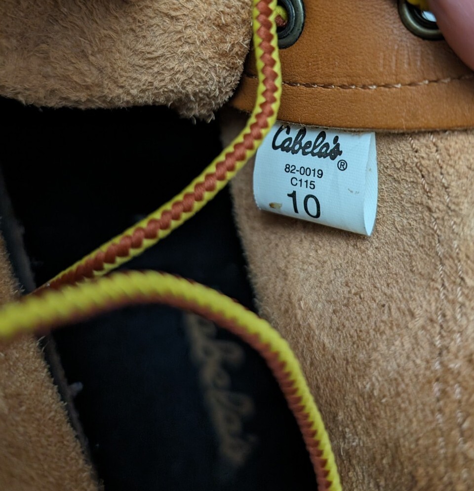 Cabelas Mens Duck Boots Waterproof Leather Rubber Rain Shoe  display picture 1
