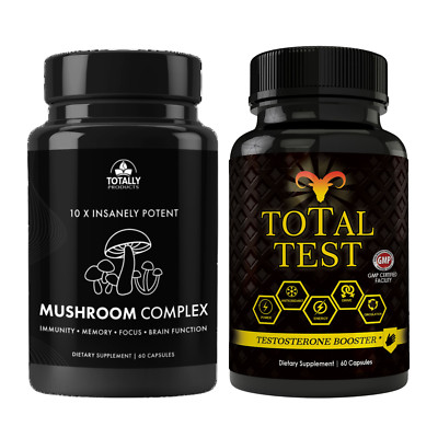 Mushroom Complex Immune Health Brain Function Sexual Booster Antioxidant Pills