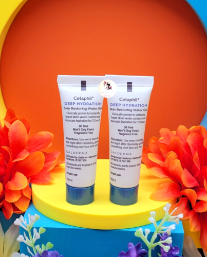 2x Cetaphil Deep Hydration Skin Restoring Water Gel Deluxe Sample .36 oz/ 10 g - Picture 2 of 6