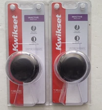 Lot of 2 Kwikset Cove Dummy Inactive Push/Pull Door Knob Venetian Bronze