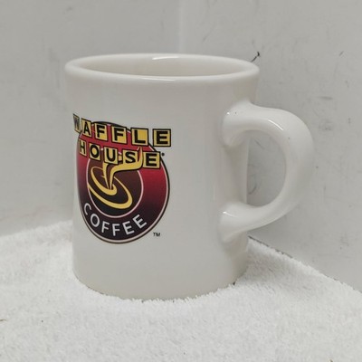 Waffle House Restaurant Heavy Ceramic Coffee Mug Cup Tuxton White 10 oz EUC  | eBay