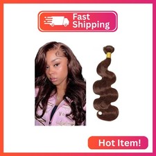Color 4 Bundles Human Hair Brown Body Wave Bundles 14 Inch Niegmeag Chocolate Br