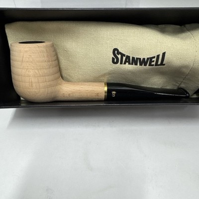 Stanwell Wood Natural Straight Billiard 03 Beechwood Tobacco Pipe - New