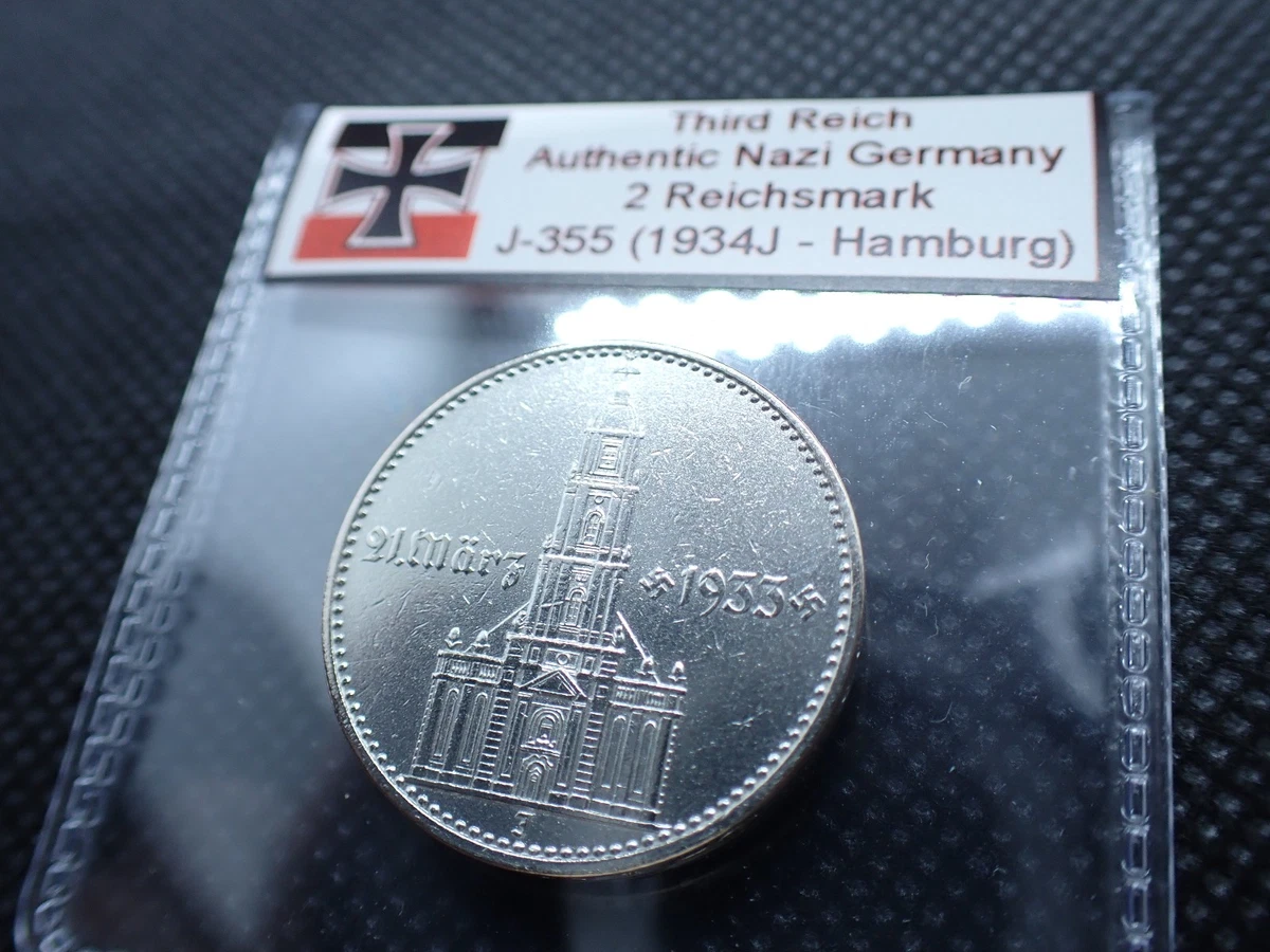 ⊞ドイツ＊1934年＊5マルク銀貨＊ミントマークJ（実物