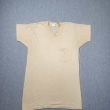 Unbranded Pocket T-Shirt Mens Medium Tan Good...