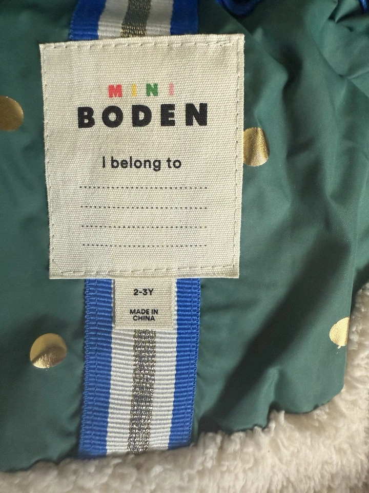 Abrigo Mini Boden Niñas Talla 2-3 Años  Foto 4 de 4