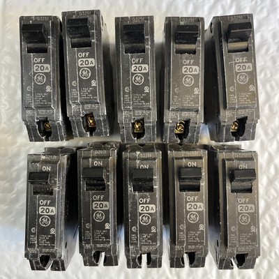 GE 20 Amp 1 in. Single Pole Circuit Breaker (THQL1120A)(10PK)