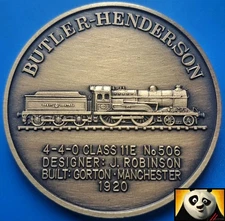Britain's Steam Age Railway 4-4-0 Class Butler Henderson Locomotive Medal Coin