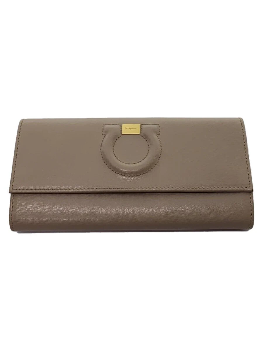 Salvatore Ferragamo｜LONG WALLETS (22E008 734541) Salvatore Ferragamo Long Wallet - Beige Women's KM-22C827