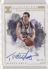 2018-19 Panini Impeccable Illustrious Ink Holo Gold 9/10 Tom Gugliotta Auto 0c3