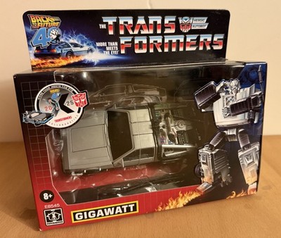 Hasbro Gigawatt TRANSFORMERS Back to the Future 40th anniversary collab DeLorean