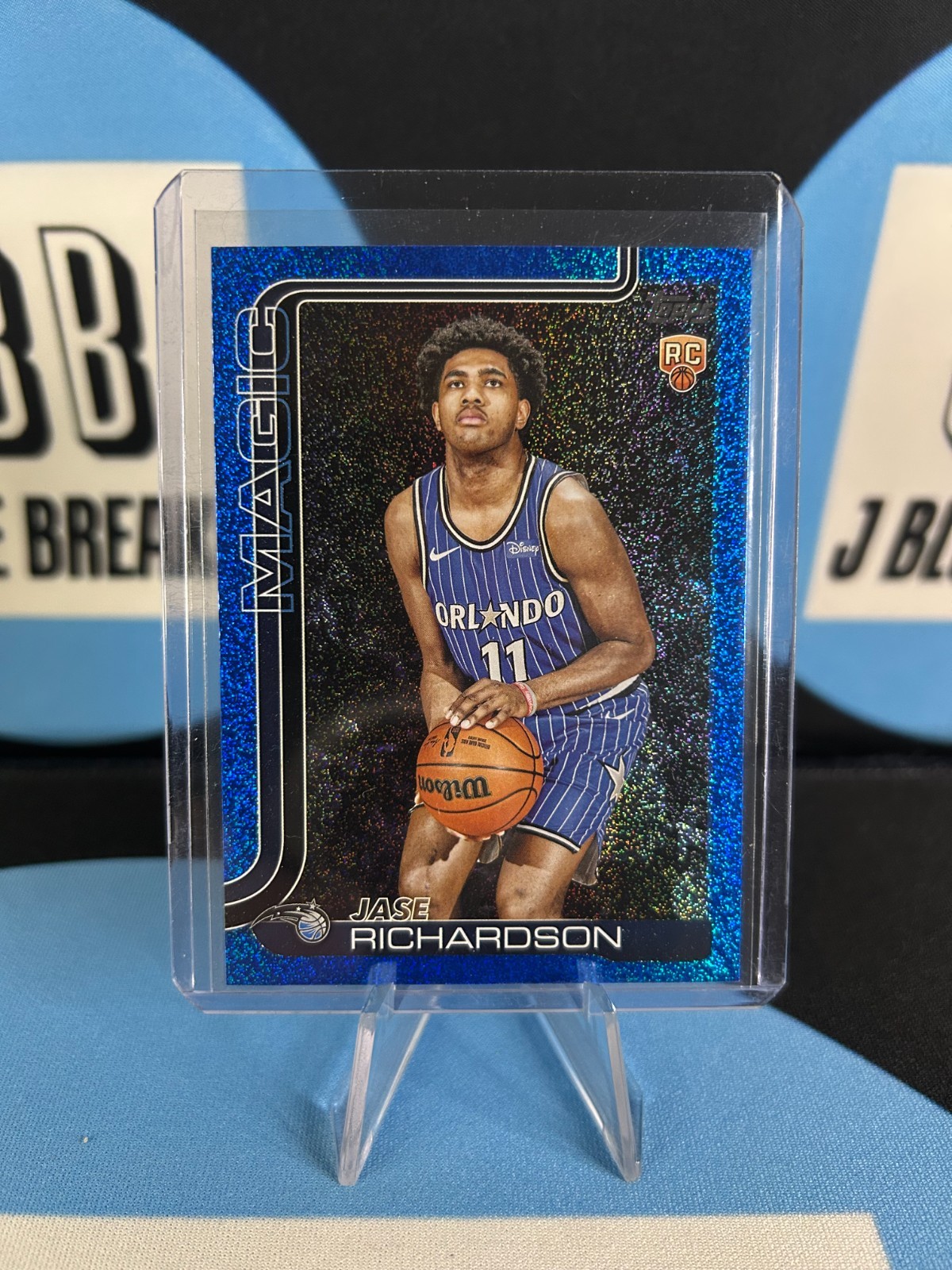 Jase Richardson Rookie Blue Sandglitter SSP 2025 Topps #225