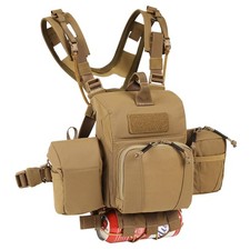 Binocular Harness Case Bino Chest Pack with Magnetic Closure and MOLLE System...