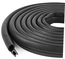 Automotive Door Weather Stripping Car Door Rubber Edge Trim Seal Strip 20Ft