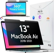 Peslv Magnetic 360 Privacy Screen for Macbook Air 13 Inch 2018-2021, M1 ,