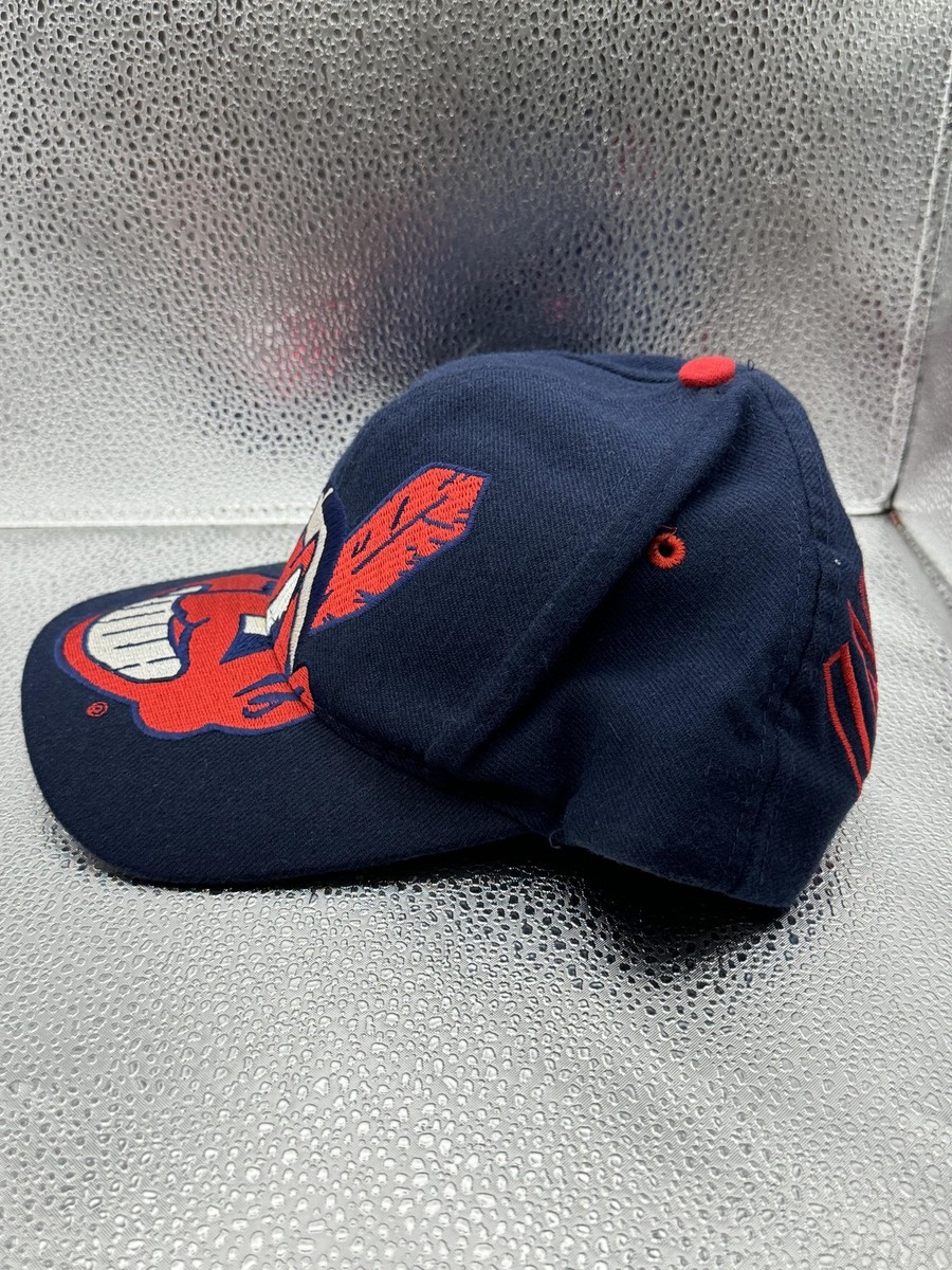 MLB Indians team 90’s cap Vintage Cleveland Indians Hat Cap Snap Back MLB Baseball
