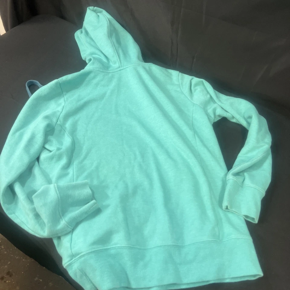 Moletom com capuz feminino The North Face azul-petróleo logotipo grande-grande - Imagem 4 de 4