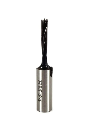 Whiteside DB4-57 Right Hand Brad Point Dowel Drill 4mmCD, 57mmOAL