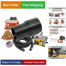 Hose Adapter for 2-1/2" Dust Collection Ports -  - Connects to Table Saw, Ban...