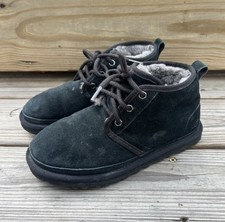UGG Neumel Suede Chukka Boots 3236 Black Wool Lined Size Women  s Size 5