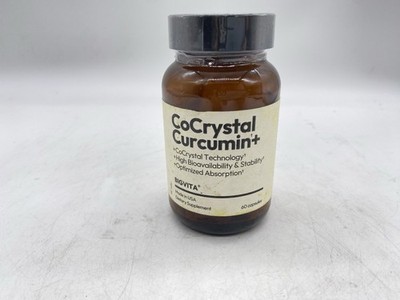 BIGVITA CoCrystal Curcumin+ | 6.3X Absorption with Curcumin & L-Carnitine, 60ct.