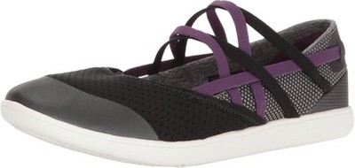 Teva Hydro Life Women s 9 Strappy Ballet Slip On Water Shoes Black Purple Flats