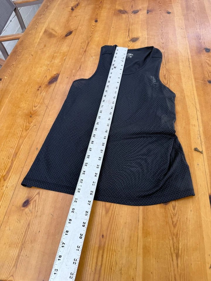 2XU Para Hombres Talla S Compresión Sin Mangas Top Negro Camisa Deportiva Gimnasio Músculo Logo A1 Foto 3 de 4