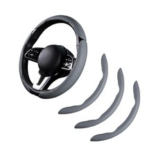 Car Steering Wheel Cover Leather Snap On 3pcs Set Non-slip Prot... Fast Usa Ship Car Steering Wheel Cover Leather Snap On 3pcs Set Non-slip Prot... Fast Usa Ship