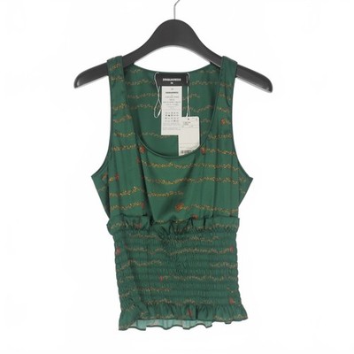 DSQUARED2 Sleeveless Top Green 38 Sample Excellent Japan Import