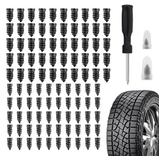 100 x Rubber Tire Nail Repair Kit Screw In Tire Plugs for Car Truck SUV Van