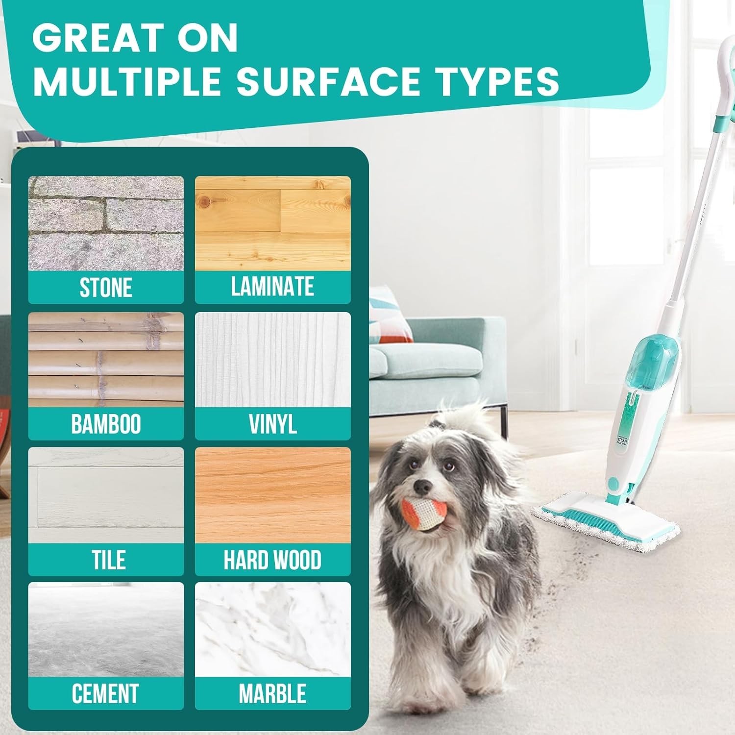 6 Pack Steam Mop Replacement Pads for Shark Steam Mops S1000/S1000A/S1000C/S1000