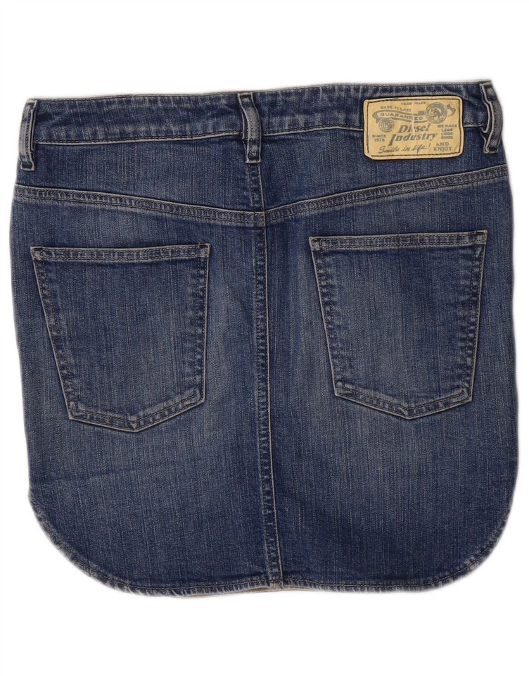DIESEL Womens Denim Skirt W27 Small Blue Cotton CT16 — 第 2/3 张图片